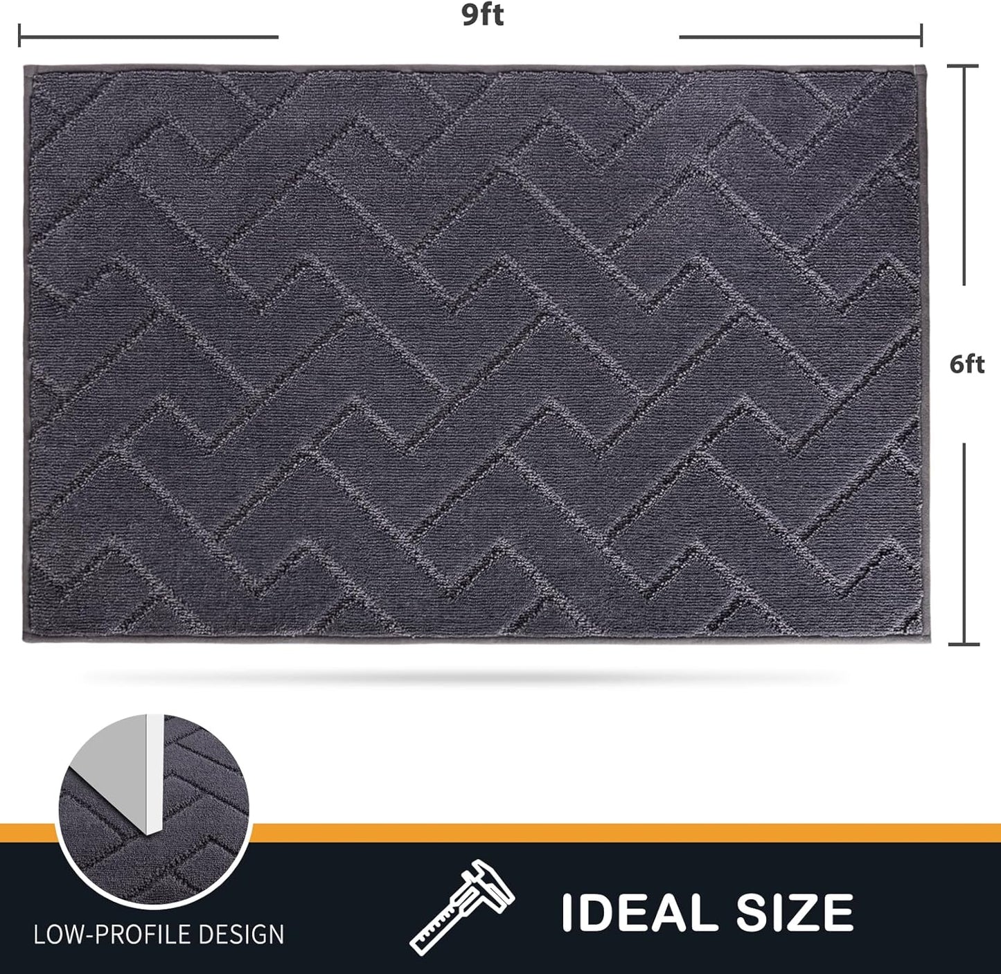PURRUGS Dirt Trapping Door Mat 20" x 31.5", Non-Slip Machine Washable Entry Rug, Dog Doormat, Indoor Front Door Mat, Super Absorbent Entryway Rug for Muddy Shoes & Paws, Taupe