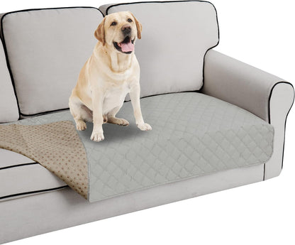 Easy-Going 100% Waterproof Dog Bed Cover, Non-Slip Pet Blanket for Furniture, Washable Couch Cover, Repleasement Sofa Cover (68x82 in,Gray)