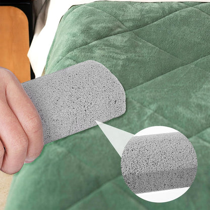 InnoHHustle 2 Pcs Pet Hair Block, Pet Hair Remover Grey Pumice Stone for Dog Cat Fur Removal Cleaning Dog Cat Fur Remover Stone Pets Rocks for Sofa Car Interior Bedding Carpet Couch Furniture