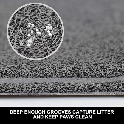 Pet Feeding Mat for Small Dogs and Cats 24" x 16" Flexible and Waterproof Dog Bowl Mat for Food and Water, Easy to Clean Dog Food Mat with Non Slip Backing
