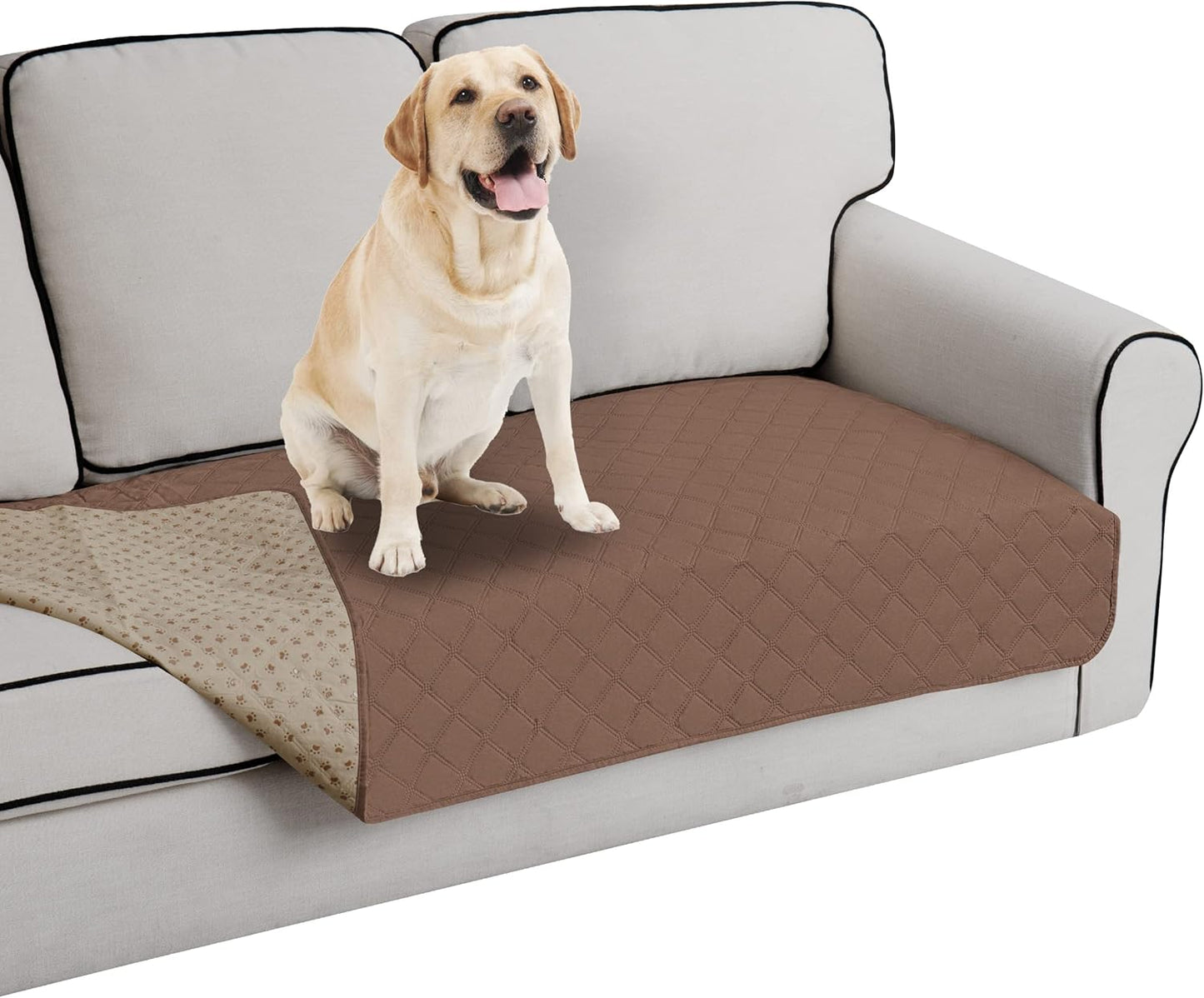 Easy-Going 100% Waterproof Dog Bed Cover, Non-Slip Pet Blanket for Furniture, Washable Couch Cover, Repleasement Sofa Cover (68x82 in,Gray)