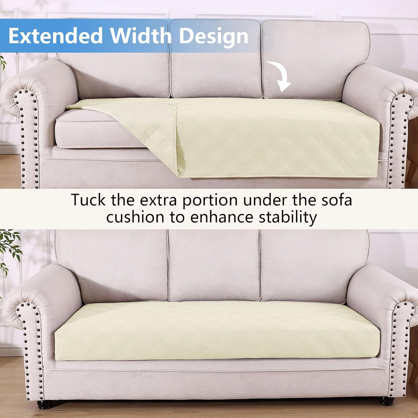 hyha Waterproof Dog Bed Blanket, Soft Pet Blankets, Waterproof Couch Cover for Dogs, Reversible Sofa Covers Washable for Furniture (30x70 Inch, Taupe/Beige)