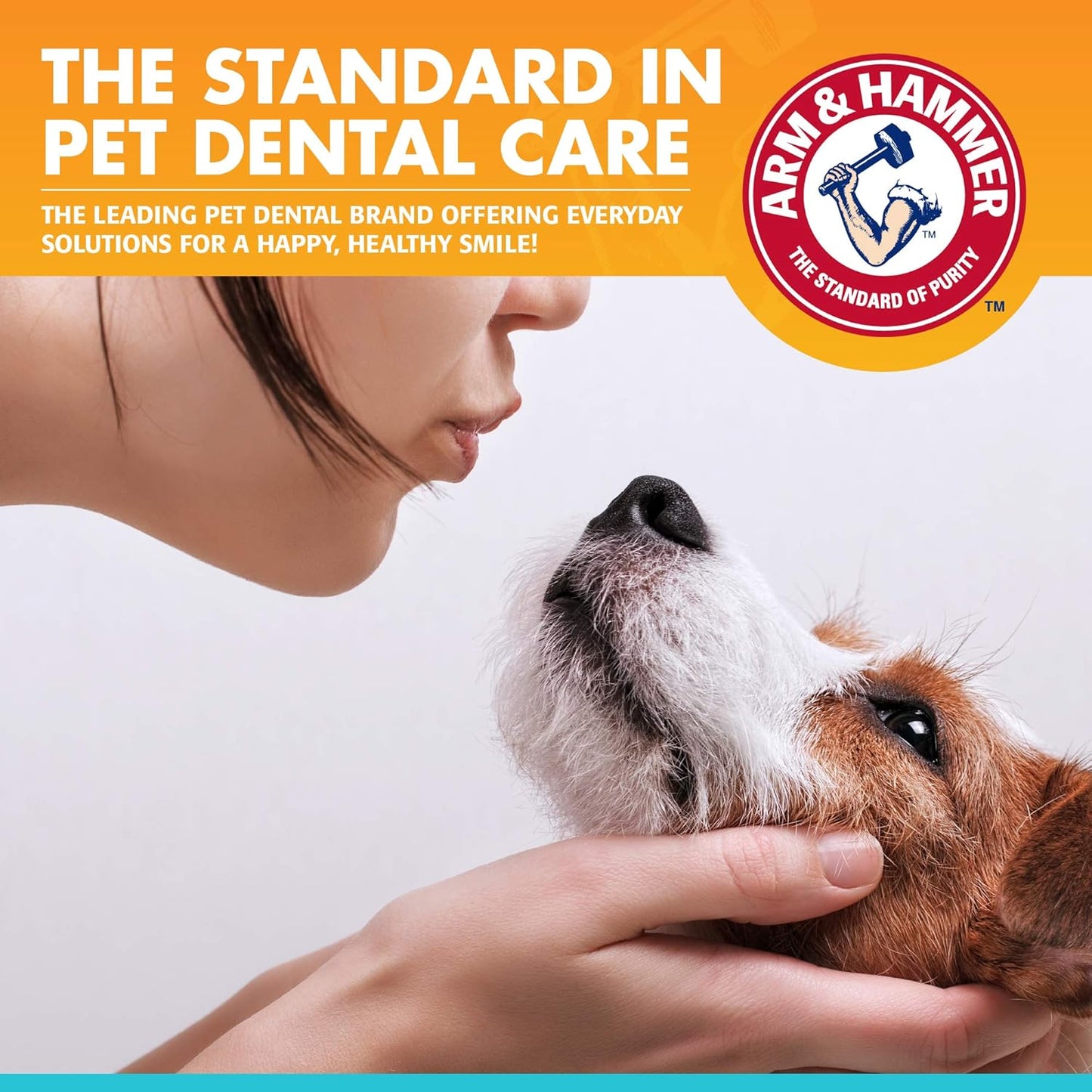 Arm & Hammer for Pets Enzymatic Dog Dental Care Kit, Chicken Flavor Toothpaste with Baking Soda for Plaque, Tartar, and Bad Breath, Double-Sided Toothbrush and Finger Brush Included, 2.5 Oz