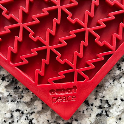 SodaPup Flower Power eMat – Durable Lick Mat Feeder Made in USA from Non-Toxic, Pet-Safe, Food Safe Rubber for Mental Stimulation, Avoiding Overfeeding, Fresh Breath, Digestive Health, & More