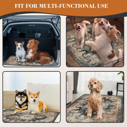Dogcator Washable Pee Pads for Dogs, 2 Pack Reusable Puppy Training Pads. 36''x48'' Super Absorbent Dog Rugs, Non-Slip and Leakproof Pee Mat for Dogs, Whelping Pads for Crates and Floors