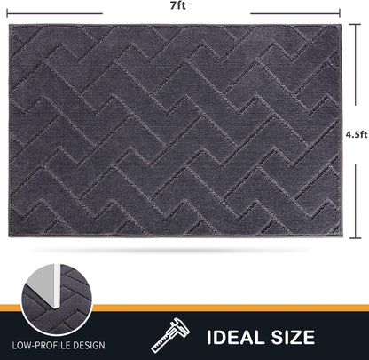 PURRUGS Dirt Trapping Door Mat 20" x 31.5", Non-Slip Machine Washable Entry Rug, Dog Doormat, Indoor Front Door Mat, Super Absorbent Entryway Rug for Muddy Shoes & Paws, Taupe