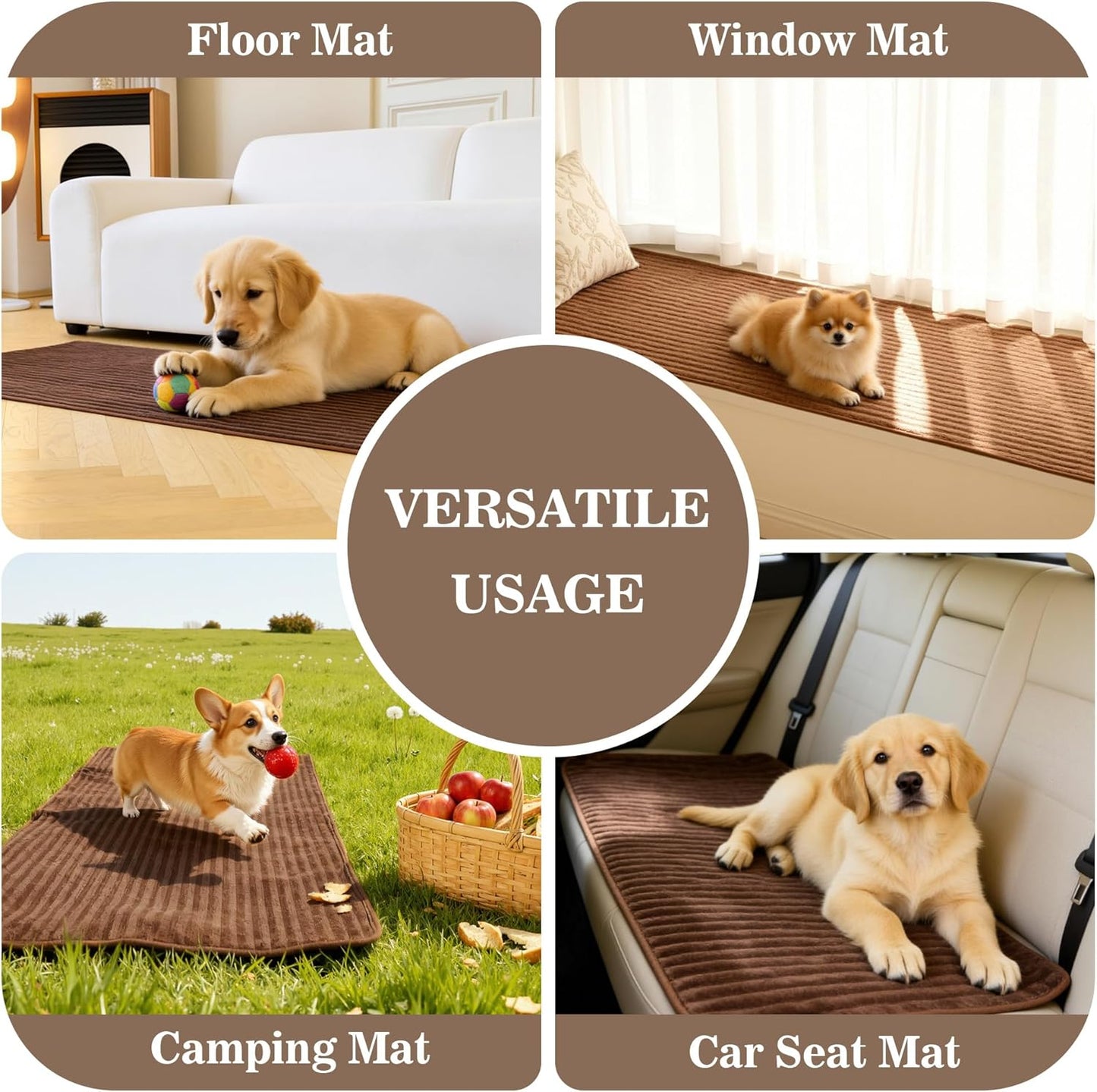 MYSKY HOME 100% Waterproof Couch Cover for Sofa, Couch Covers for Dogs, Non Slip Back Pet Sectional Sofa Covers for 3 Cushion Couch, Sofa Covers Washable, Dog Bed Cover, Dark Grey, 35"x70.9"