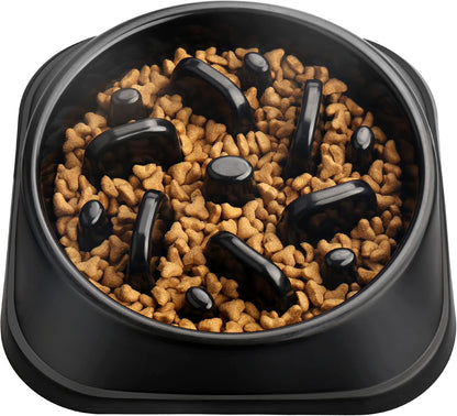 UPSKY Slow Feeder Small Dog Bowl - Anti-Slip Puzzle Bowl Feeder, Interactive Bloat Stop, Anti-Choking