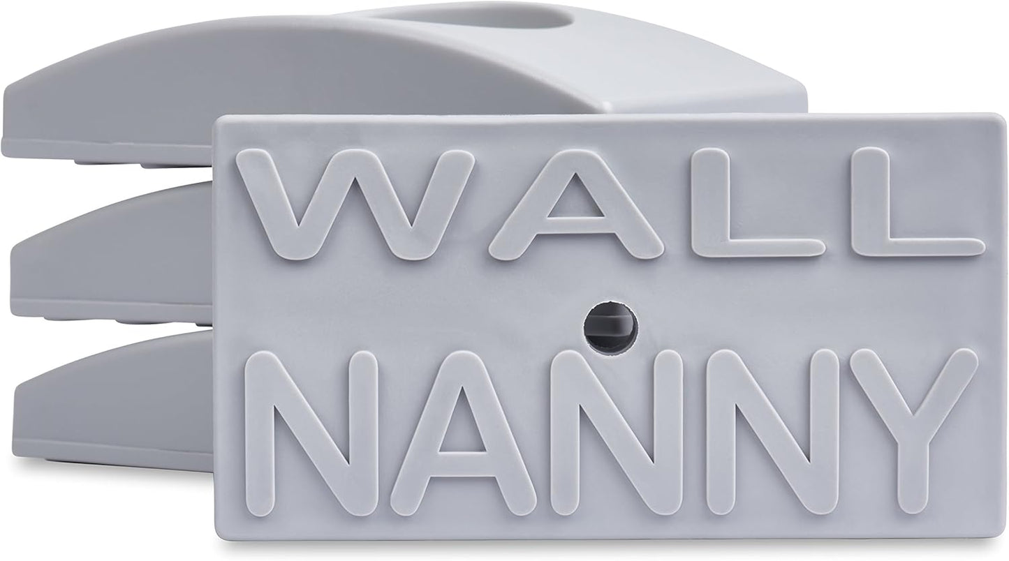 Wall Nanny 2-Pack - Works with 2 Gates - Baby Gate Wall Protector (Made in USA) Protects Walls and Doorways from Pet Gates - for Pressure Mounted Indoor Safety Baby Gates - Black