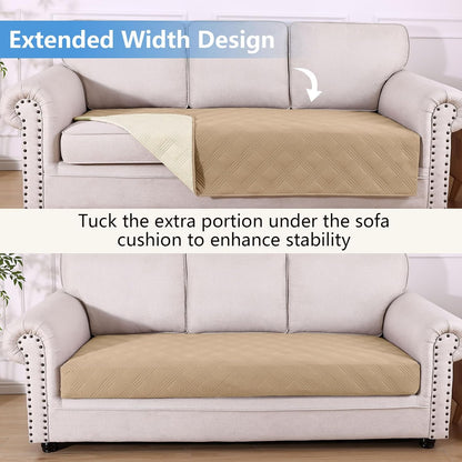 hyha Waterproof Dog Bed Blanket, Soft Pet Blankets, Waterproof Couch Cover for Dogs, Reversible Sofa Covers Washable for Furniture (30x70 Inch, Taupe/Beige)