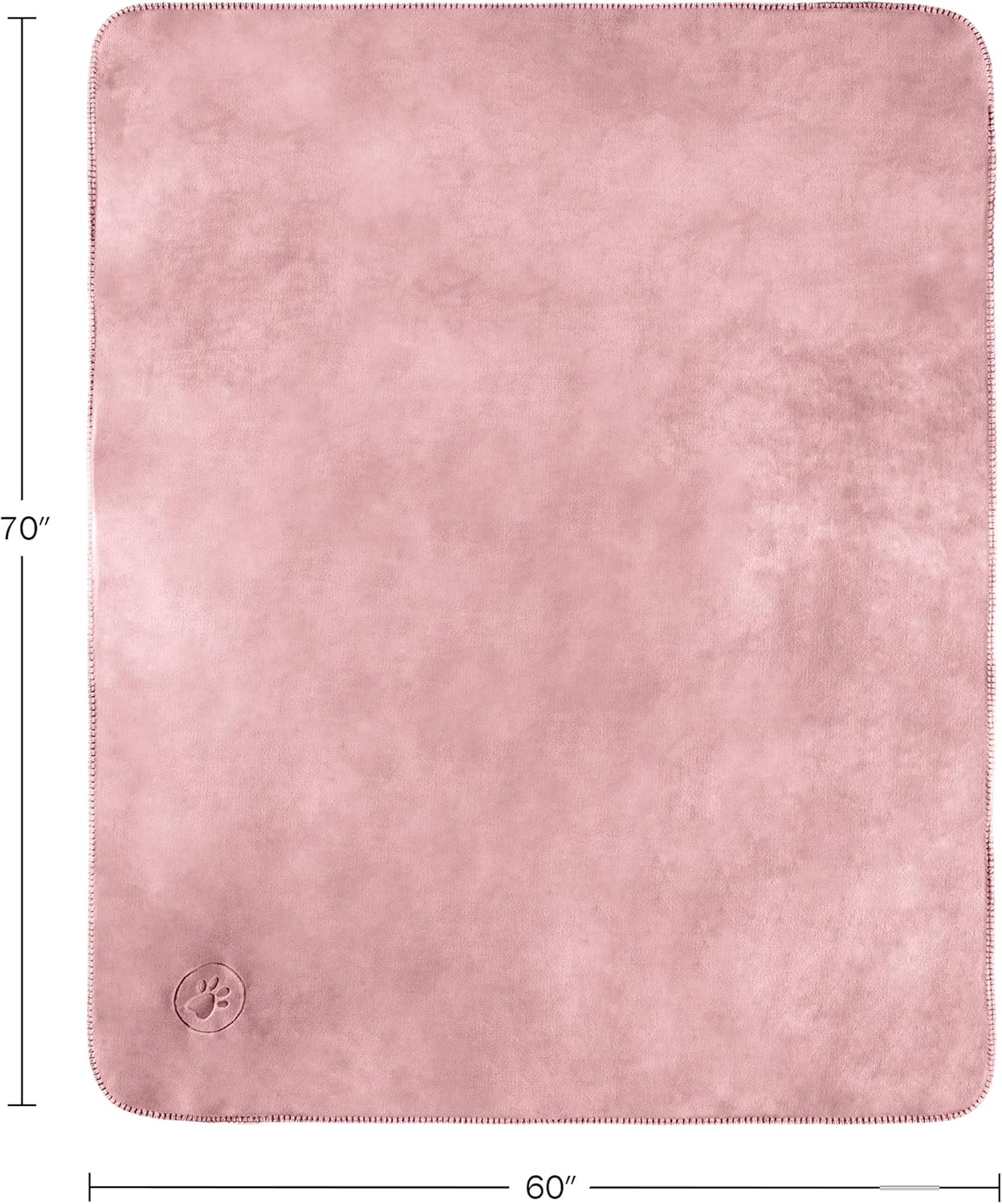 Waterproof Pet Blanket - 50x60-Inch Reversible Sherpa Fleece Throw Protects Couches, Cars, and Beds from Spills, Stains, and Fur by PETMAKER (Gray)
