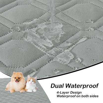 hyha Waterproof Dog Bed Blanket, Soft Pet Blankets, Waterproof Couch Cover for Dogs, Reversible Sofa Covers Washable for Furniture (30x70 Inch, Taupe/Beige)