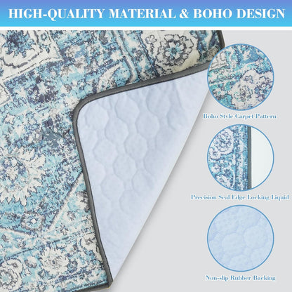 Dogcator Washable Pee Pads for Dogs, 2 Pack Reusable Puppy Training Pads. 36''x48'' Super Absorbent Dog Rugs, Non-Slip and Leakproof Pee Mat for Dogs, Whelping Pads for Crates and Floors