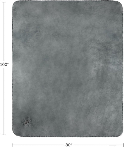 Waterproof Pet Blanket - 50x60-Inch Reversible Sherpa Fleece Throw Protects Couches, Cars, and Beds from Spills, Stains, and Fur by PETMAKER (Gray)