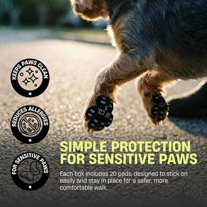 Dog Friendly Co. Dog Paw Pad Protector | Protects from Hot Surfaces, Provides Extra Grip, Keeps Paws Clean, Prevents Paw Allergies (XL, 20, Count)