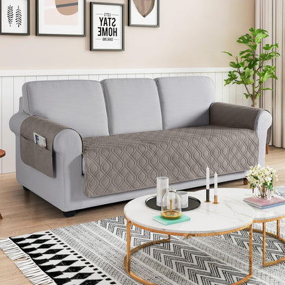 VANSOFY Couch Cover, Waterproof Sofa Covers Washable Slipcover Furniture Protector Couch Seat Covers Non-Slip Couch Cover for Dogs, Pets(Sofa, Dark Gray)