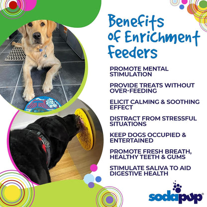 SodaPup Duckies eMat – Durable Lick Mat Feeder with Suction Cups Made in USA from Non-Toxic, Pet-Safe, Food Safe Rubber for Mental Stimulation, Digestive Health, Avoid Overfeeding, Calming, More