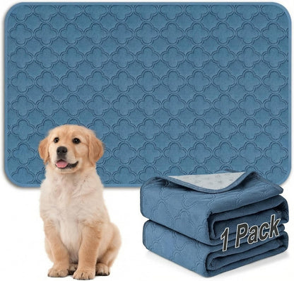 FunFurry Washable Pee Pads for Dogs - 4 Pack Reusable Pee Pads，Waterproof Puppy Pads，Pet Training Pads，Super Absorbent with Dog Paw Shape Non-Slip Backing (Cream, 18" X 24" - 4 Pack)
