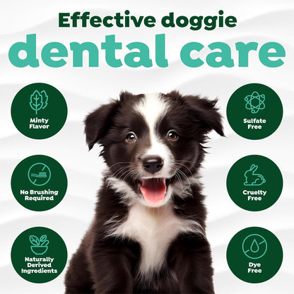 TropiClean Fresh Breath Dog Toothpaste for Teeth Cleaning, Breath Freshener, Easy to Use Plaque & Tartar Remover Gel, No Toothbrush Needed, 2oz.