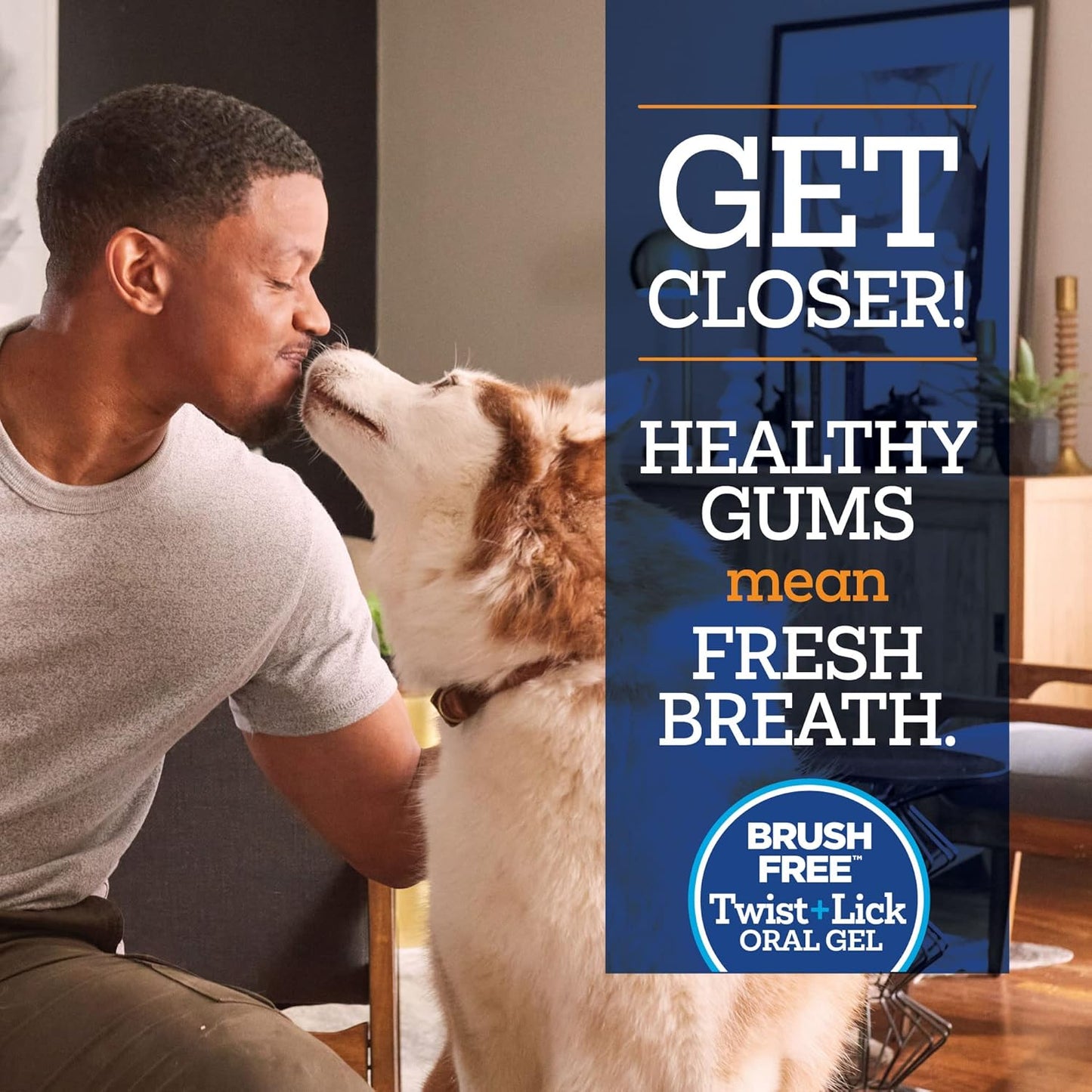 Twist + Lick Dental Gel for Dogs, Cleans Teeth and Freshens Breath for 24 Hours, Chicken Flavor, 2 oz, 30 Day Supply