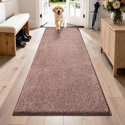 PURRUGS Dirt Trapping Door Mat 20" x 31.5", Non-Slip Machine Washable Entryway Rug, Dog Doormat, Indoor Front Door Mat, Super Absorbent Entry Rug for Muddy Shoes & Paws, Bluish Grey-Black