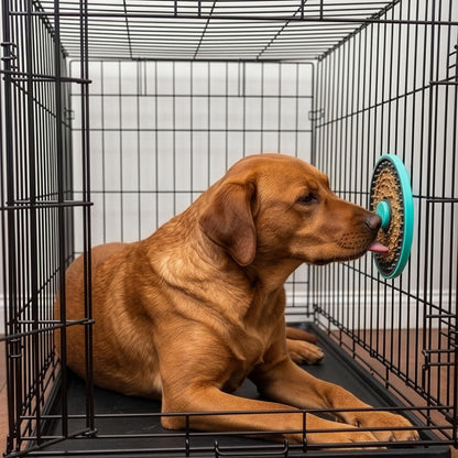 SPOT Soothers Multipurpose Dog Lick Mat - 6in Slow Feeder & Crate Enrichment Toy for Small & Medium Dogs and Puppies, Food-Grade Rubber, Dishwasher Safe, Anxiety & Boredom Relief