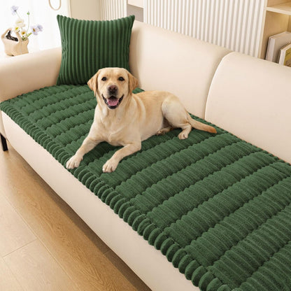 Smiry Couch Cover for Dogs, Non Slip Washable Sofa Protector for Pets, Soft Furniture Cover for Leather & Fabric Couches, Cozy Protect Against Fur, Dirt & Everyday Messes (Dark Grey, 27.6" x 59")