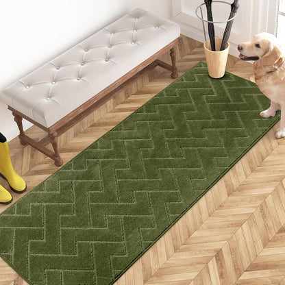 PURRUGS Dirt Trapping Door Mat 20" x 31.5", Non-Slip Machine Washable Entry Rug, Dog Doormat, Indoor Front Door Mat, Super Absorbent Entryway Rug for Muddy Shoes & Paws, Taupe