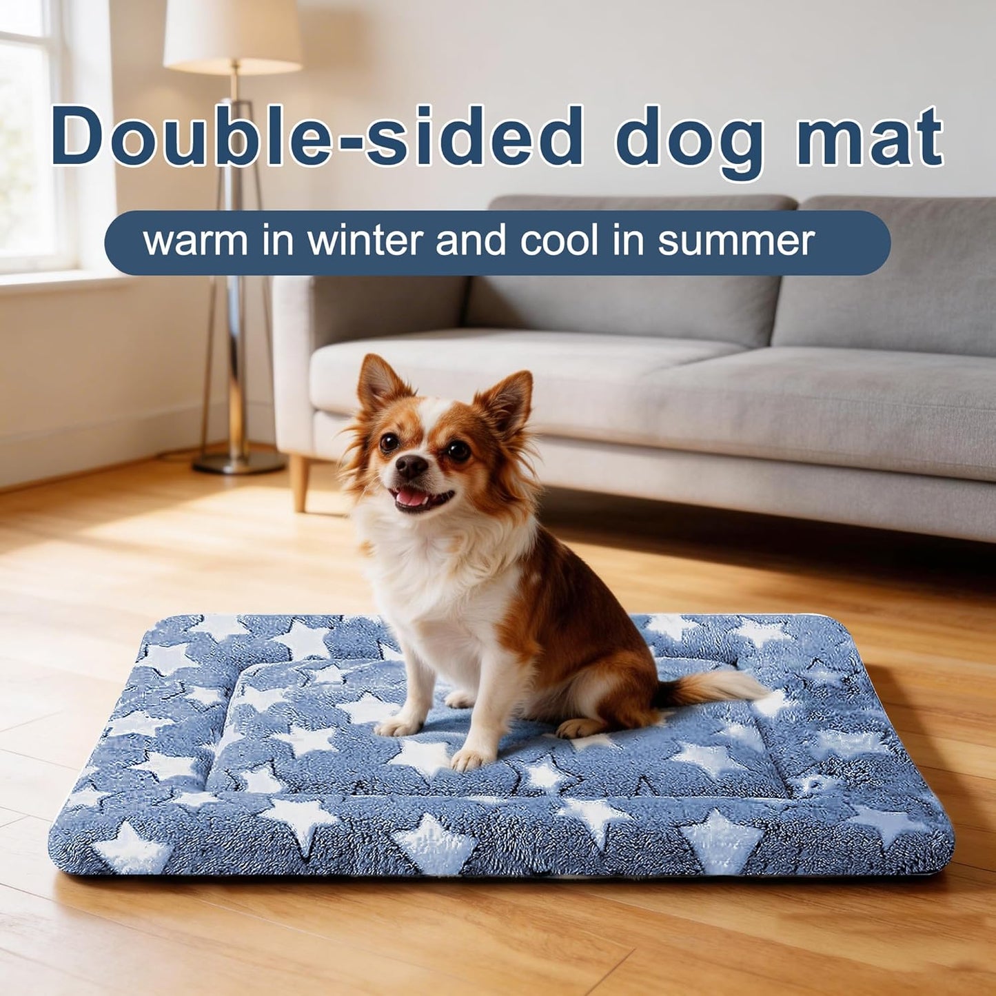 Dog Bed Mat – Soft & Comfortable Dog Kennel Pad for Crate – Durable Crate Bed & Mat for Dogs & Cats – Ideal for Crate, Kennel, and Home Use