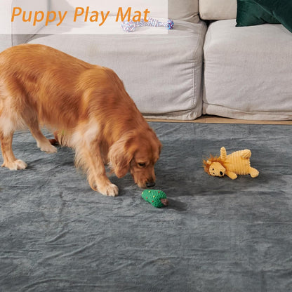 Dog Pee Pad Washable Extra Large, Instant Absorb Thicker Training Pads Non-Slip Pet Playpen Mat, Waterproof Reusable Floor Mat Ideal for Puppy Senior Dog Whelping Incontinence Housebreaking 65x48 Inch