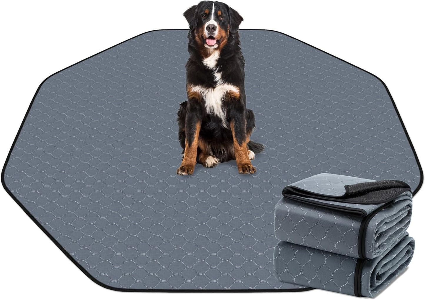 Bunlitent Washable Pee Pads for Dogs 72x72, 2 Pack, Extra Large Reusable Puppy Pads, Dog Training Pads with Quick Dry, Large Anti-Slip Dog Pee Pads, Whelping Pads, Potty Pad