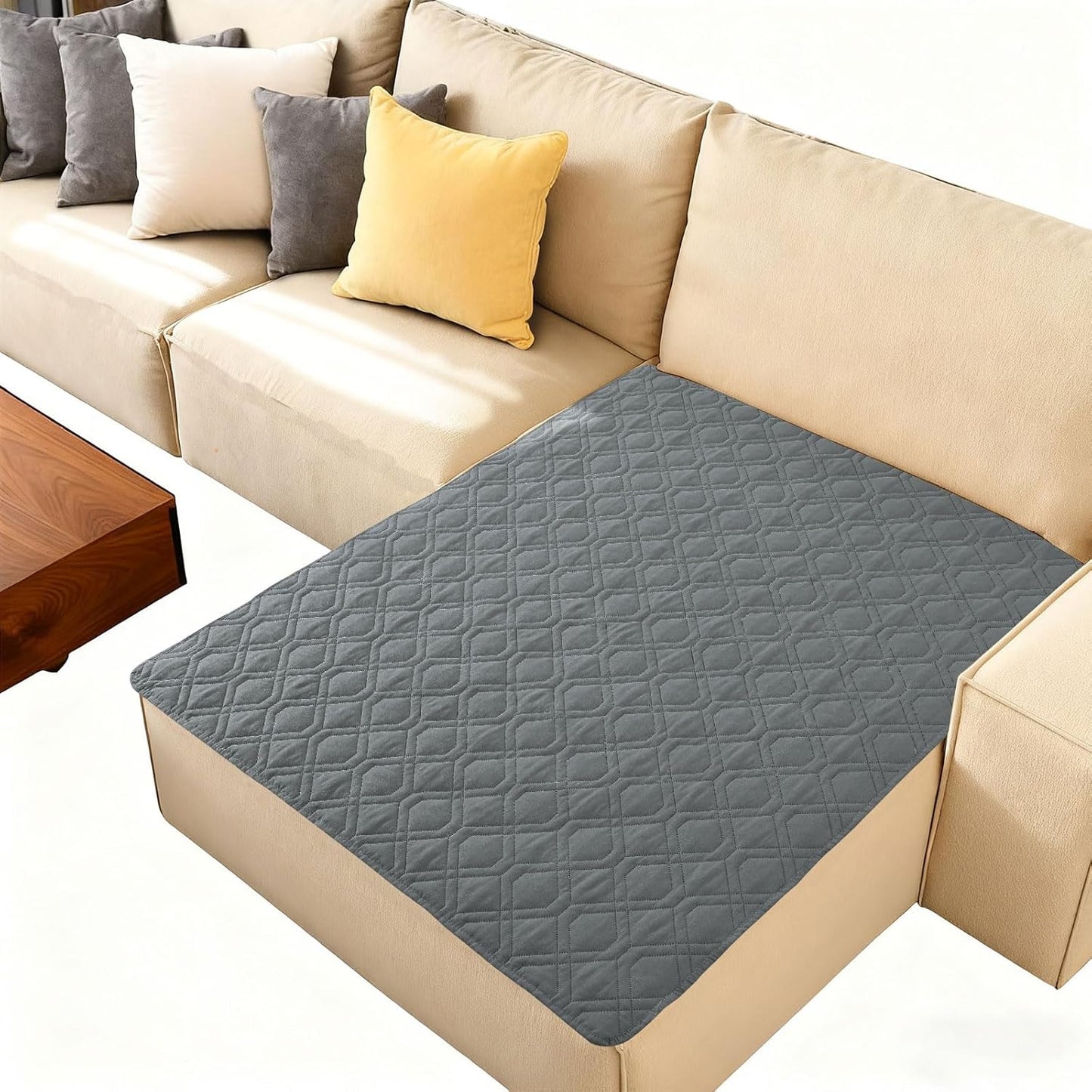 hyha Waterproof Dog Bed Blanket, Soft Pet Blankets, Waterproof Couch Cover for Dogs, Reversible Sofa Covers Washable for Furniture (30x70 Inch, Taupe/Beige)