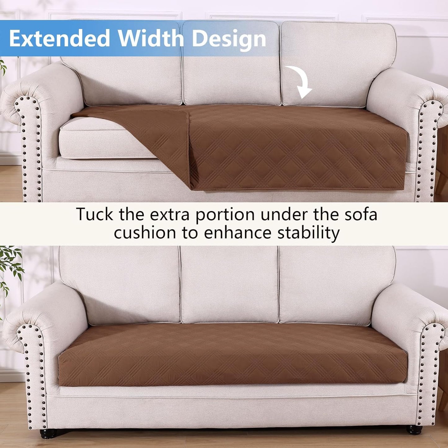 hyha Waterproof Dog Bed Blanket, Soft Pet Blankets, Waterproof Couch Cover for Dogs, Reversible Sofa Covers Washable for Furniture (30x70 Inch, Taupe/Beige)