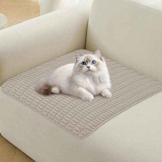 Waterproof Couch Cover for Dogs Washable, Non Slip Back Sectional Sofa Covers for 3 Cushion Couch Pet Friendly, Soft Dog Bed Cover. (Coffee, 30" x 53")
