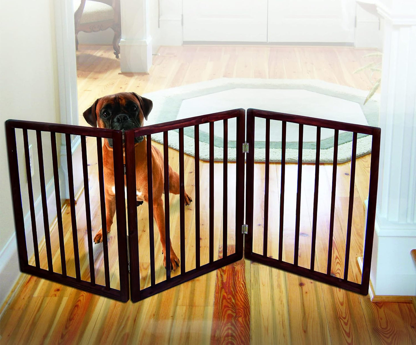 Jobar Pet Parade Folding Pet Gate, Z Pattern, JB5885