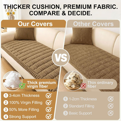 Smiry Couch Cover for Dogs, Non Slip Washable Sofa Protector for Pets, Soft Furniture Cover for Leather & Fabric Couches, Cozy Protect Against Fur, Dirt & Everyday Messes (Dark Grey, 27.6" x 59")