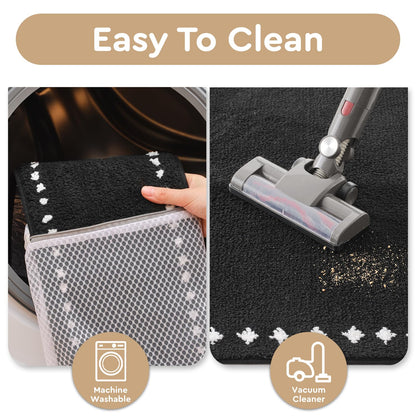 tchdio Stair Treads Landing Mat Non Slip, Soft Stair Treads for Wooden Steps Indoor, Stair Carpet Treads Reusable Adhesive for Kids Elders and Pets, Washable Stair Rugs Stair Runner 31"x31" Beige