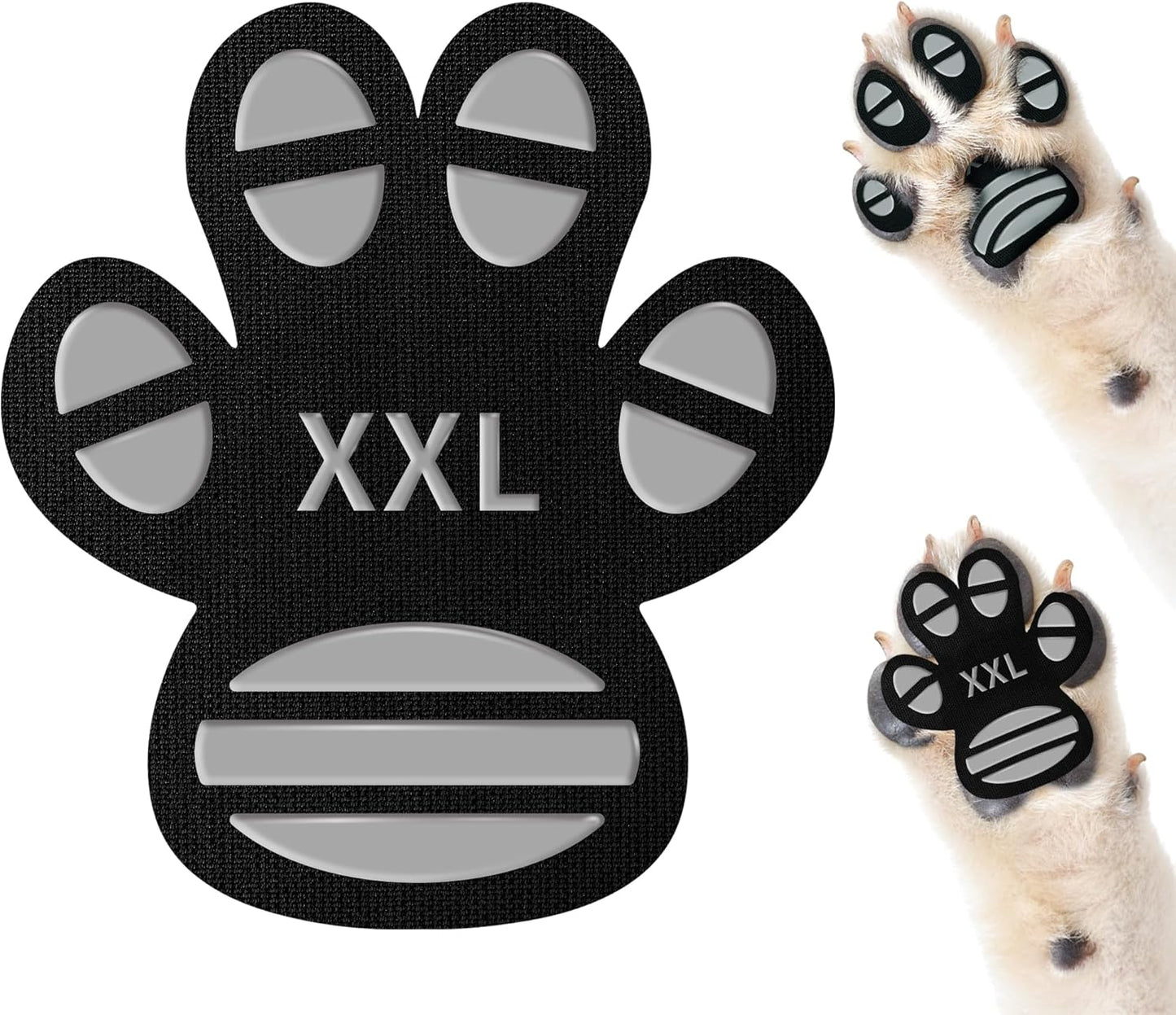 Anti-Slip Dog Paw Protector Pads for Senior Dogs, Dog Paw Adhesive Pads on Hardwood Floor,Senior Pets Essentials with Strong Traction,Puppy Grippers,12 Sets 48 pc L
