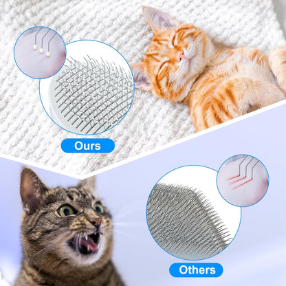 Cat Hair Brush,Cat Brush for Shedding,Soft Silicone Self Cleaning Brushes for Short and Long Haired Cats for Grooming and Shedding