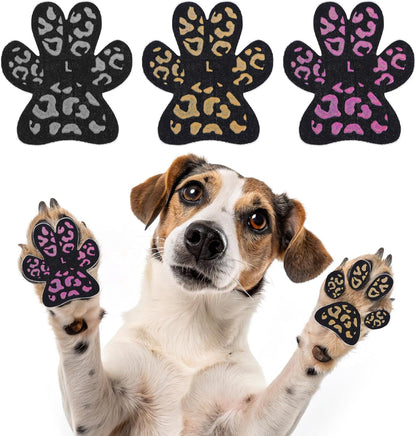 KOOLTAIL Dog Paw Protector Pads for Hot Pavement, Anti-Slip Grips Traction for Senior Dogs on Hardwood Floors,36 pcs Dog Feet Stickers with Stronger Adhesive, Pet Shoes Booties Socks Replacement,XL