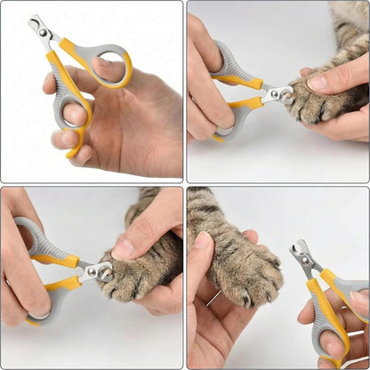 WePet Pet Nail Clippers U07.2, Professional Claw Trimmer, Scissor for Cats, Puppies, Kittens, Hamsters, Rabbits and Small Animals, Sharp, Safe, Small, Green/Grey