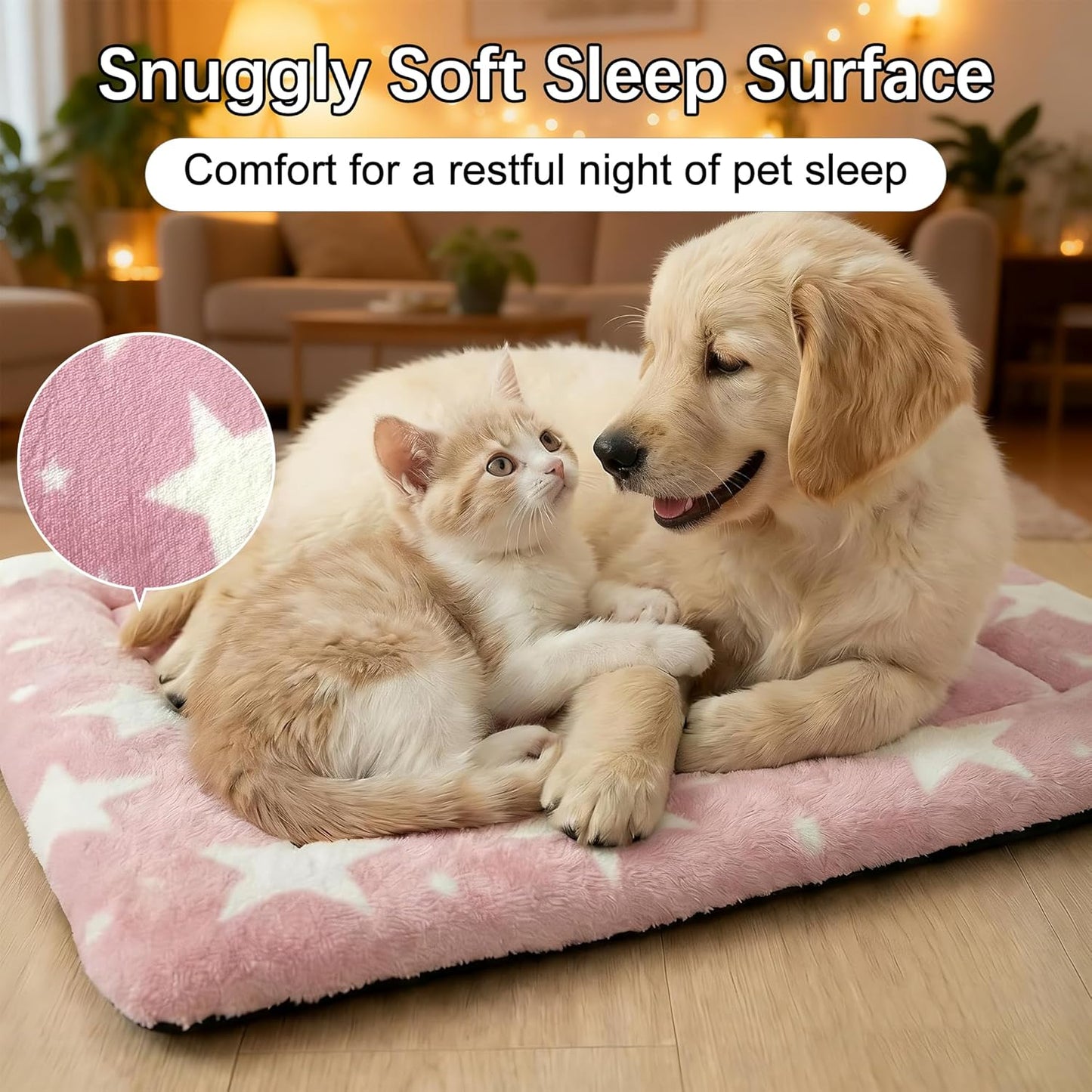 Dog Bed Mat – Soft & Comfortable Dog Kennel Pad for Crate – Durable Crate Bed & Mat for Dogs & Cats – Ideal for Crate, Kennel, and Home Use