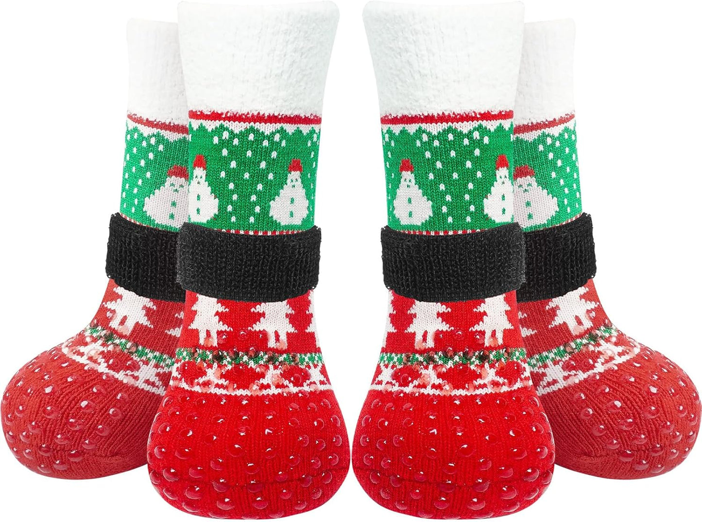 EXPAWLORER Anti Slip Dog Socks to Prevent Licking Paws, Dog Shoes for Hot Pavement, Dog Booties for Small Medium Large Senior Dogs, Traction Control Boots & Paw Protectors for Hardwood Floors