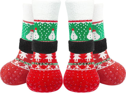 EXPAWLORER Anti Slip Dog Socks to Prevent Licking Paws, Dog Shoes for Hot Pavement, Dog Booties for Small Medium Large Senior Dogs, Traction Control Boots & Paw Protectors for Hardwood Floors