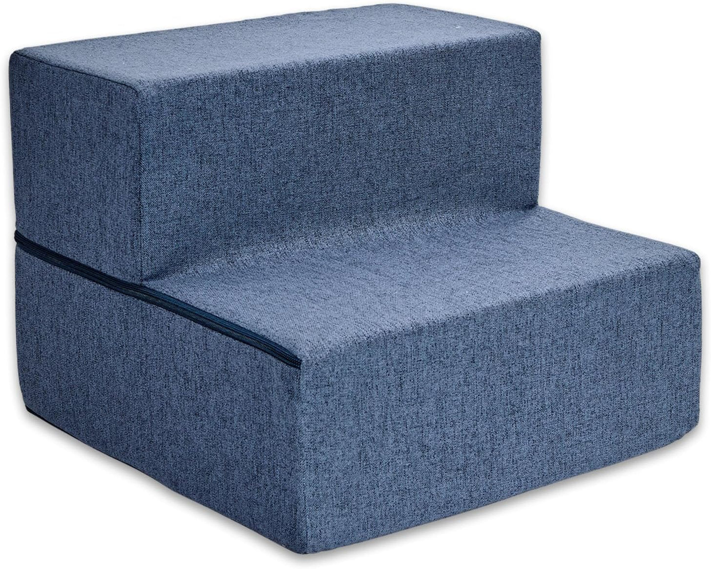 Best Pet Supplies Dog Stairs & Steps - Foam Steps for Small Dogs & Cats, Non-Slip Indoor Balanced Pet Step Support, Dog Ramp, No Assembly, Pale Teal, 3-Step (13.5-inch Height)