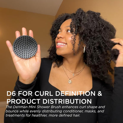 Denman Detangle Hair Brush for Curly Hair & Scalp Massager D6 - Hair Straightening Brush