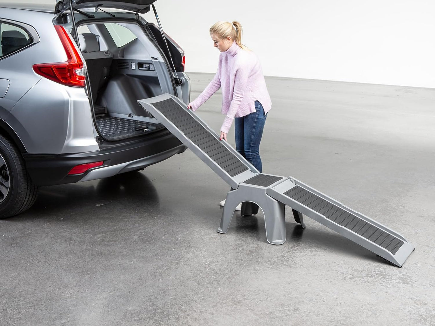 WeatherTech PetRamp - Non-Slip, Portable Dog Ramp for Large Dogs to 300 Pounds, 67" x 15" - Traction Grip Ramp, Easy Access for Pets to Car, SUV, Truck, Bed, Couch & Other Home Areas