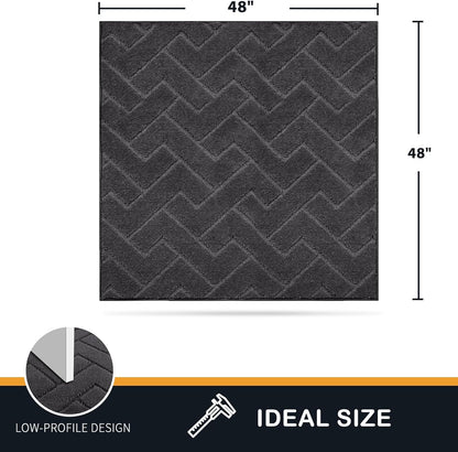 PURRUGS Dirt Trapping Door Mat 20" x 31.5", Non-Slip Machine Washable Entry Rug, Dog Doormat, Indoor Front Door Mat, Super Absorbent Entryway Rug for Muddy Shoes & Paws, Taupe