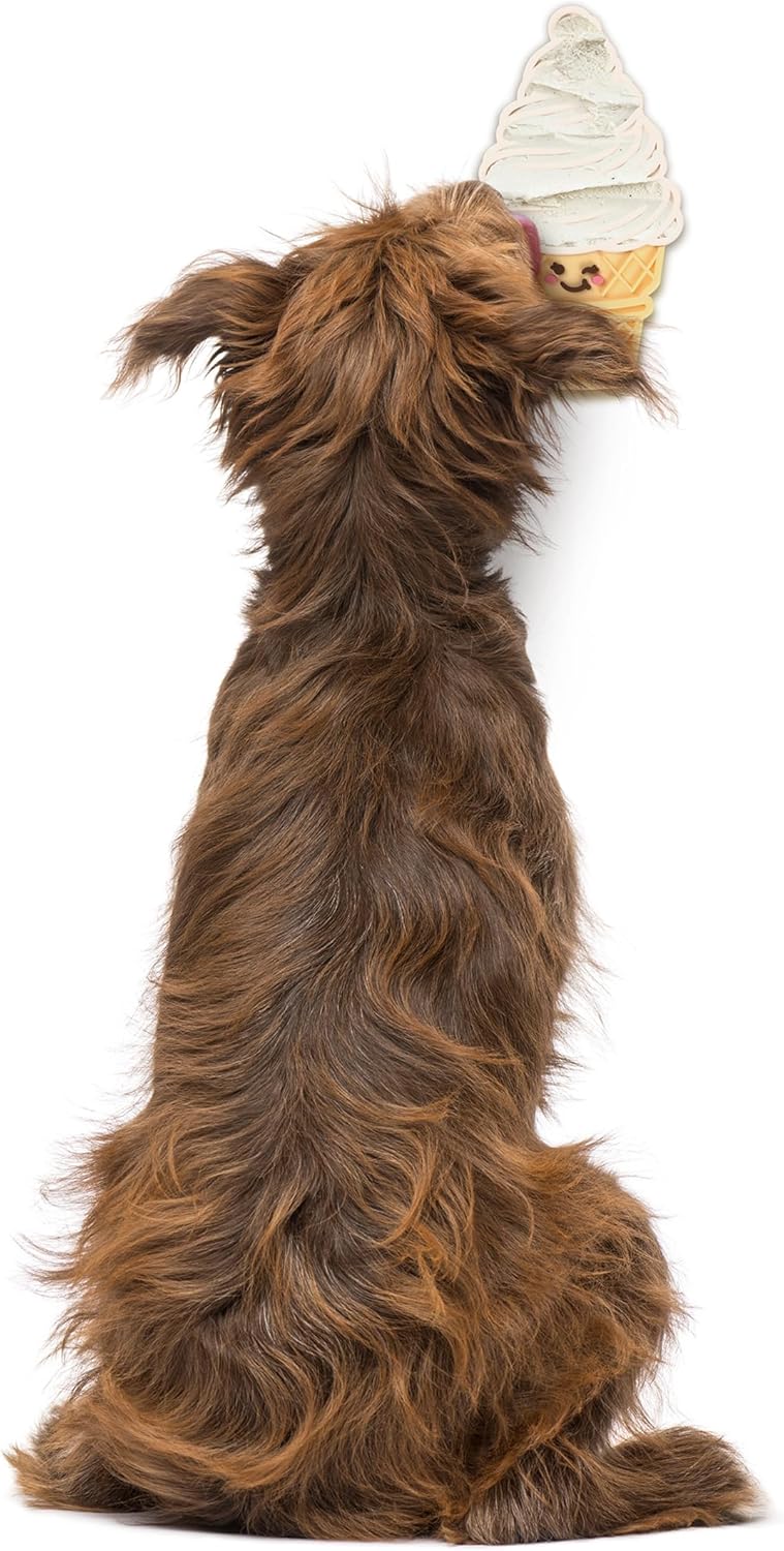 Genuine Fred Distract O Mat, Ice Cream Shaped, Slow Feeder Dog Lick Mat, Non-Slip Distraction Mat for Bathing, Grooming, Reducing Anxiety and Boredom, Perfect for Food, Treats, Yogurt, Peanut Butter