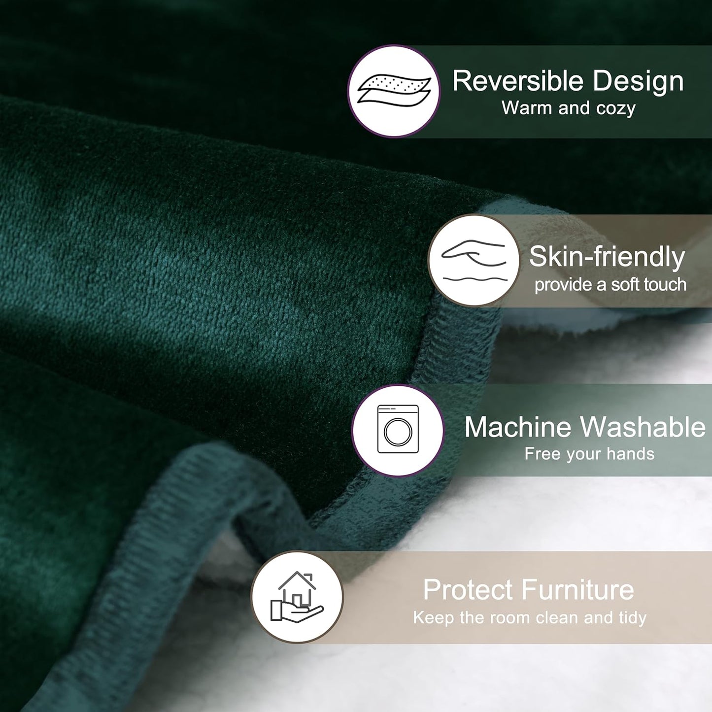 gogobunny Waterproof Blanket for Bed Couch Sofa, Liquid Pee and Fur Proof Pet Blanket for Dog Puppy Cat, Reversible Sherpa Fleece Throw Blanket Furniture Cover Protector (Grey, 50x60 inches)